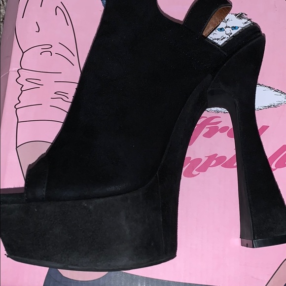 Jeffrey Campbell Zavdron Suede Platform Mules 36 - Picture 14 of 15